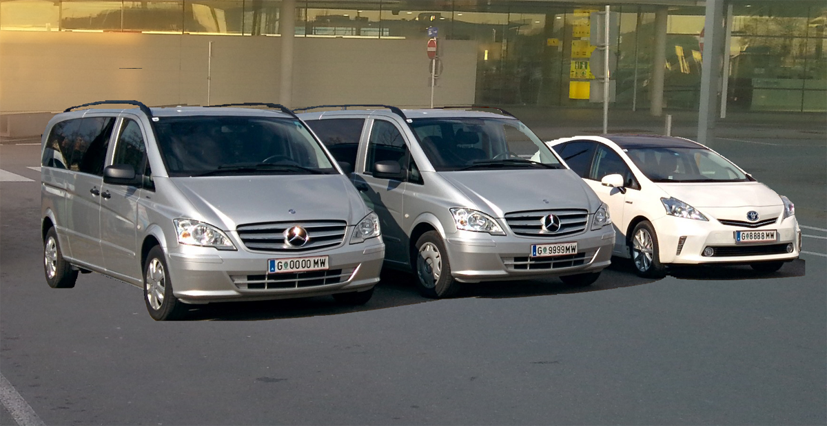 Busse und Großraumtaxis